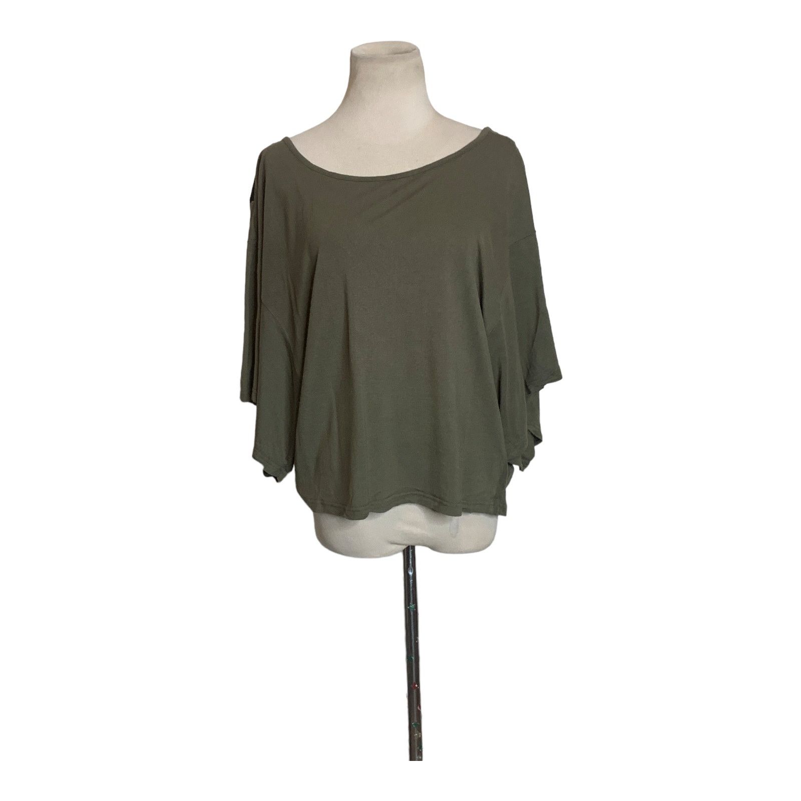 Anthropologie Anthropologie green oversize dolman sleeves top size Small Size S / US 4 / IT 40 - 8 Thumbnail