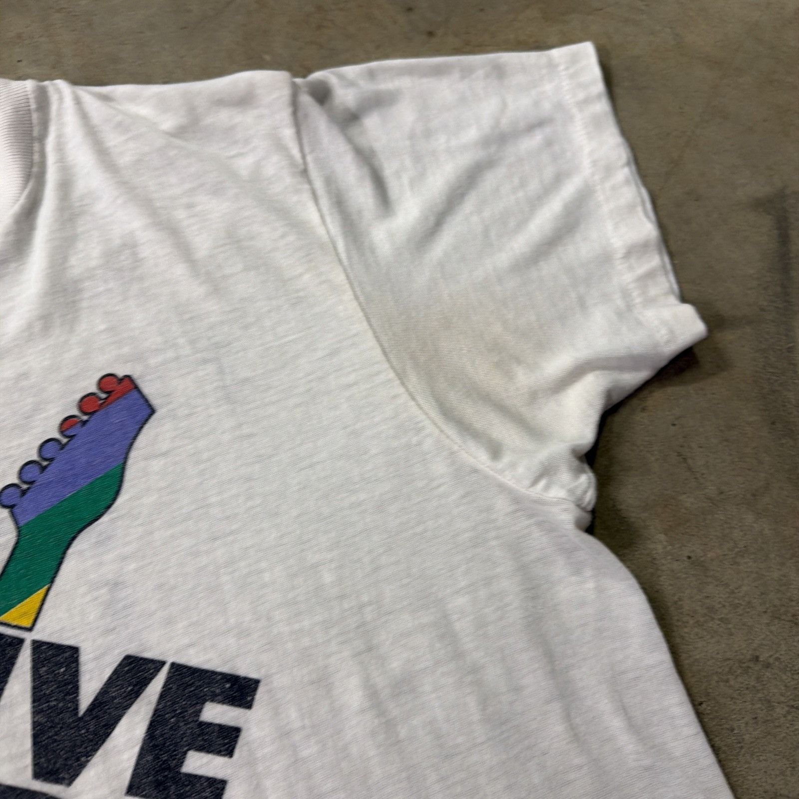 Band Tees Vintage Farm Aid Shirt Small White 80s Live Aids Band Tee Size US S / EU 44-46 / 1 - 5 Thumbnail