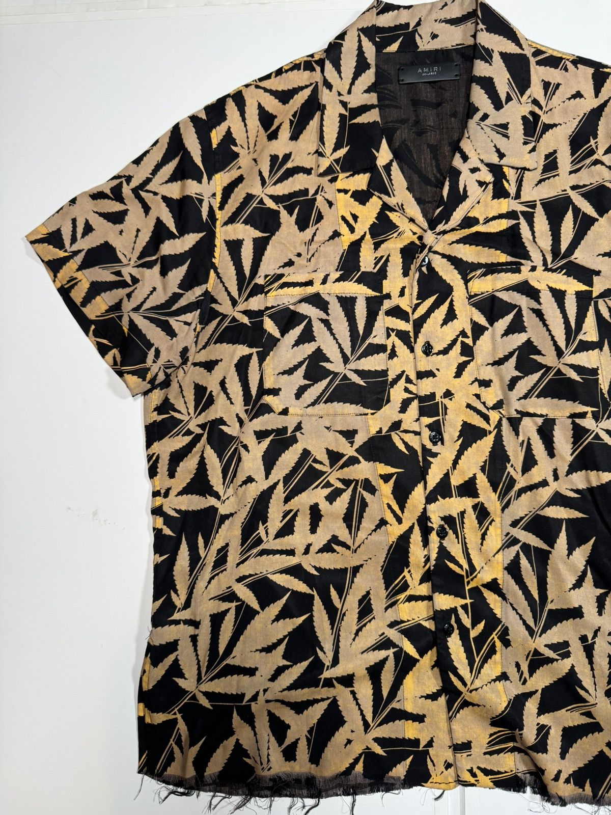 Amiri Amiri Rayon Weed Leaf Button Up Size US XXL / EU 58 / 5 - 3 Thumbnail