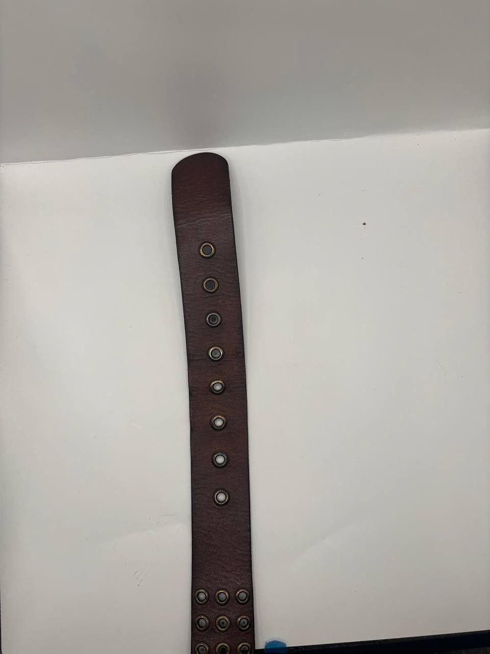 Vintage Triumph Genuine Leather Triple Grommet Biker Belt Size ONE SIZE - 6 Thumbnail