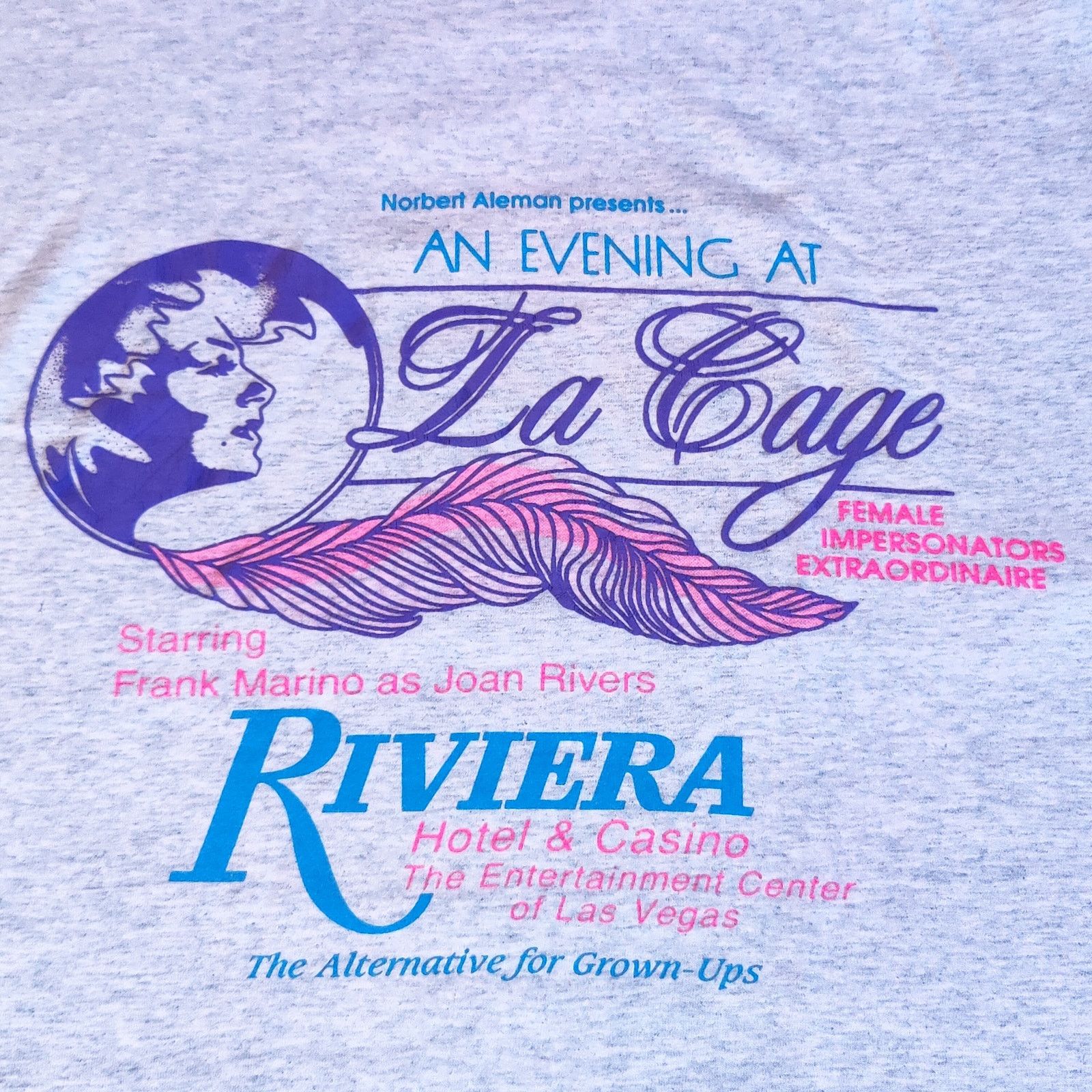 Vintage 90s Vintage Riviera Hotel Shirt Casino Las Vegas L La Cage Size US L / EU 52-54 / 3 - 1 Thumbnail