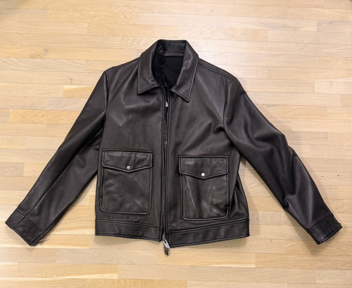 Salvatore Santoro Black lather jacket Size US L / EU 52-54 / 3 - 1 Thumbnail