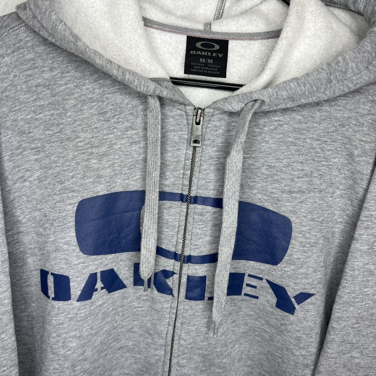 Oakley Oakley Vintage Hoodie Zip Grey Big Logo Spellout Retro Y2K Size US M / EU 48-50 / 2 - 4 Thumbnail
