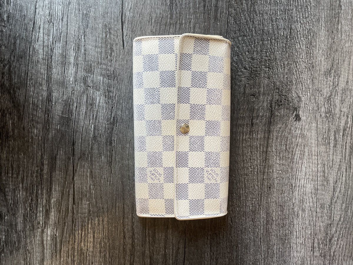 Louis Vuitton Damier Azur Portefeuille Sarah Long Wallet