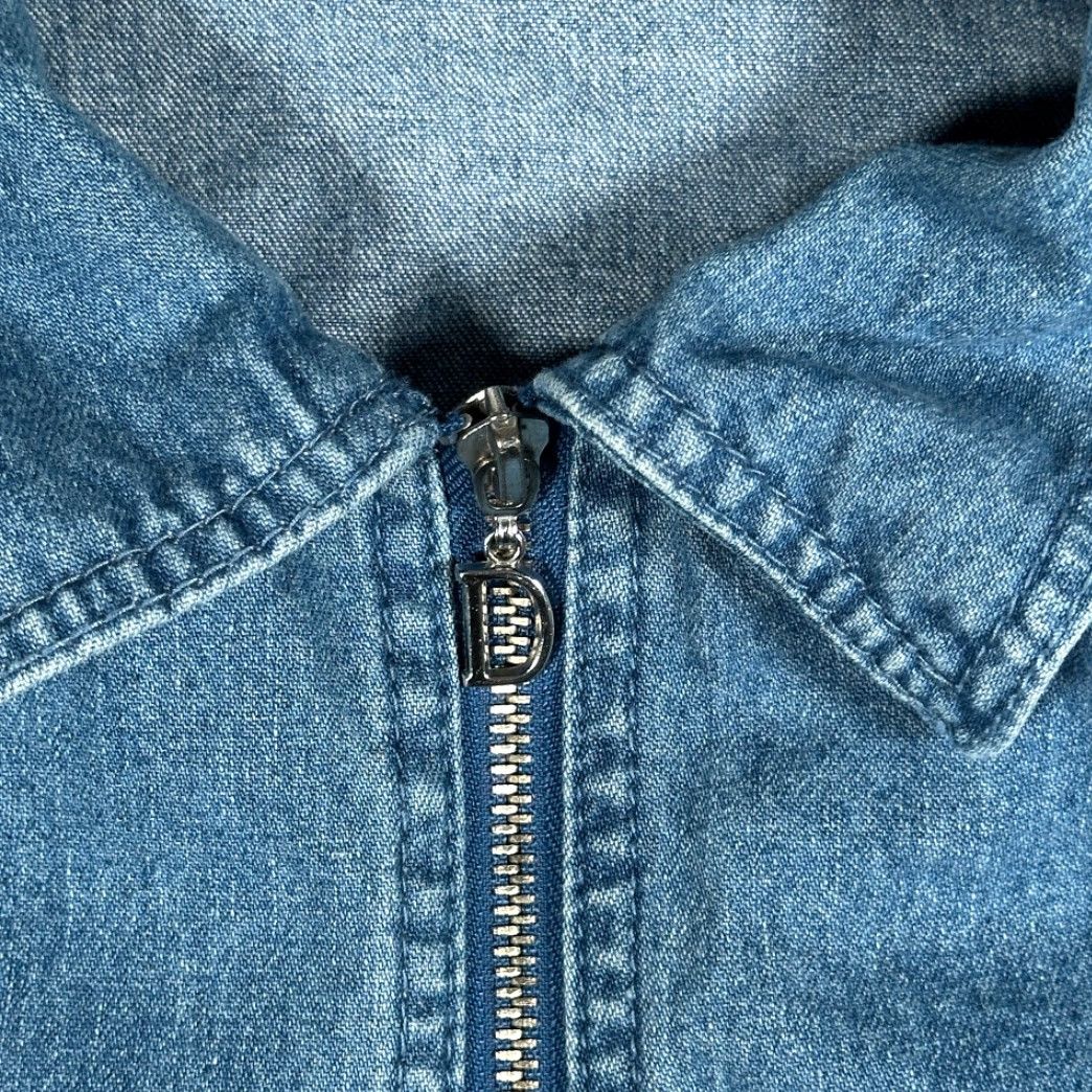 Denime VINTAGE Denim Bakery Kokopelli Jacket Womens Large Blue Denim Embroidered Western 90s Jacket Size L / US 10 / IT 46 - 3 Thumbnail