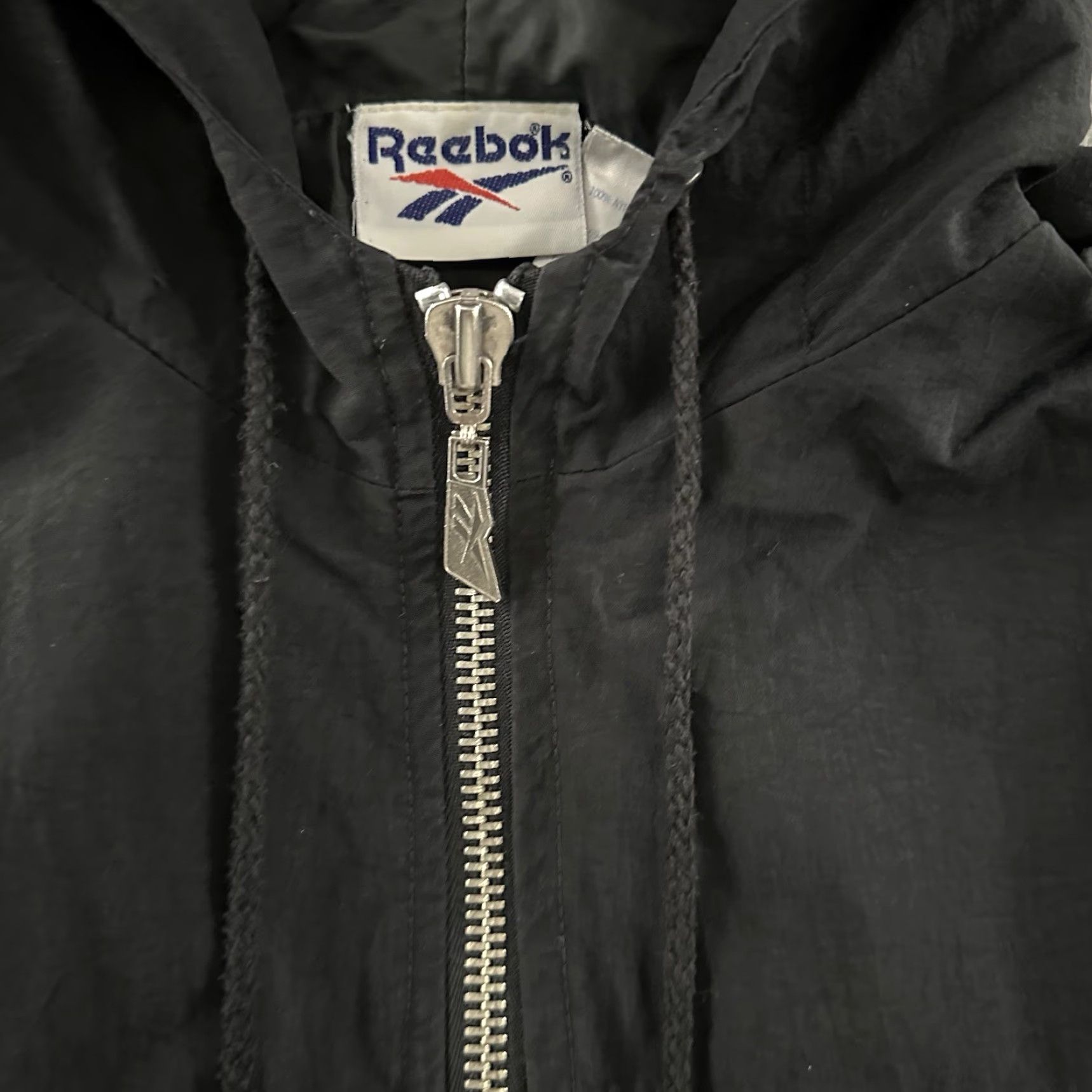 Reebok VINTAGE Reebok Jacket Windbreaker Mens Black Size S Half Zip 100% Nylon Size US S / EU 44-46 / 1 - 4 Thumbnail