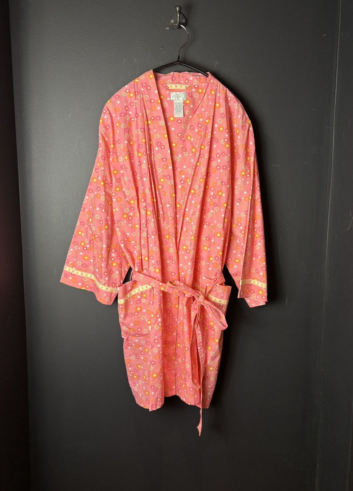 Vintage Vintage La Senza Robe Cotton Bath Robe Sleep Belted Womens Size L / US 10 / IT 46 - 8 Thumbnail