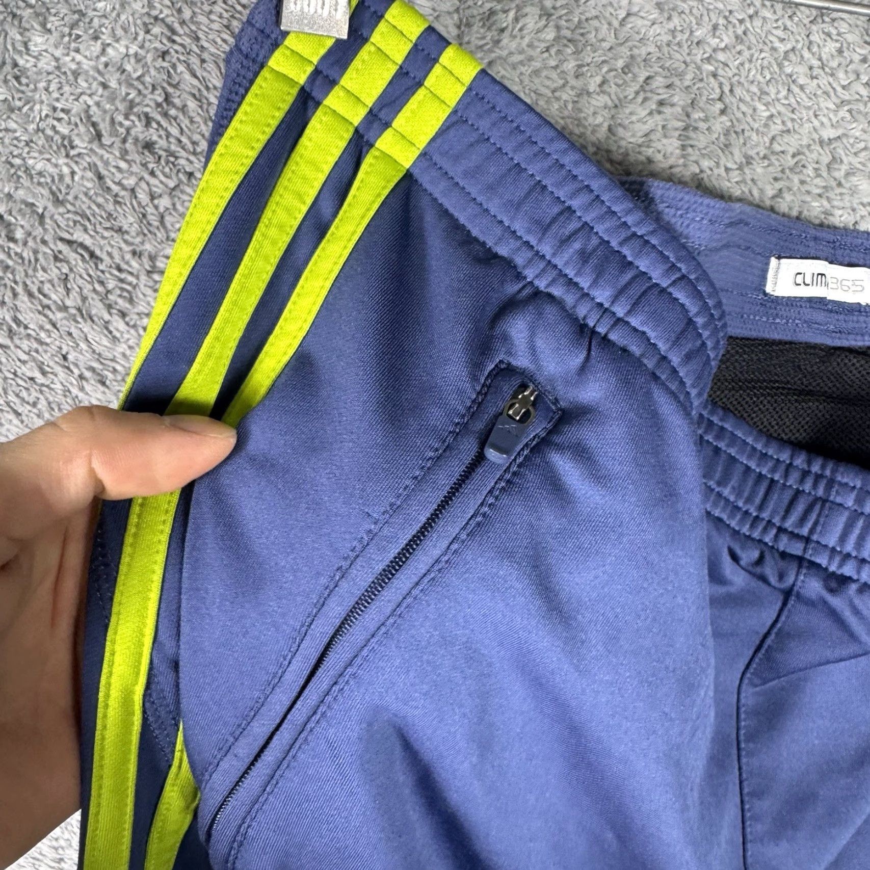 Adidas VINTAGE adidas Track Pants Mens L Baggy Y2K Streetwear Ankle Zip Neon Wide-Leg Size US 33 - 5 Thumbnail