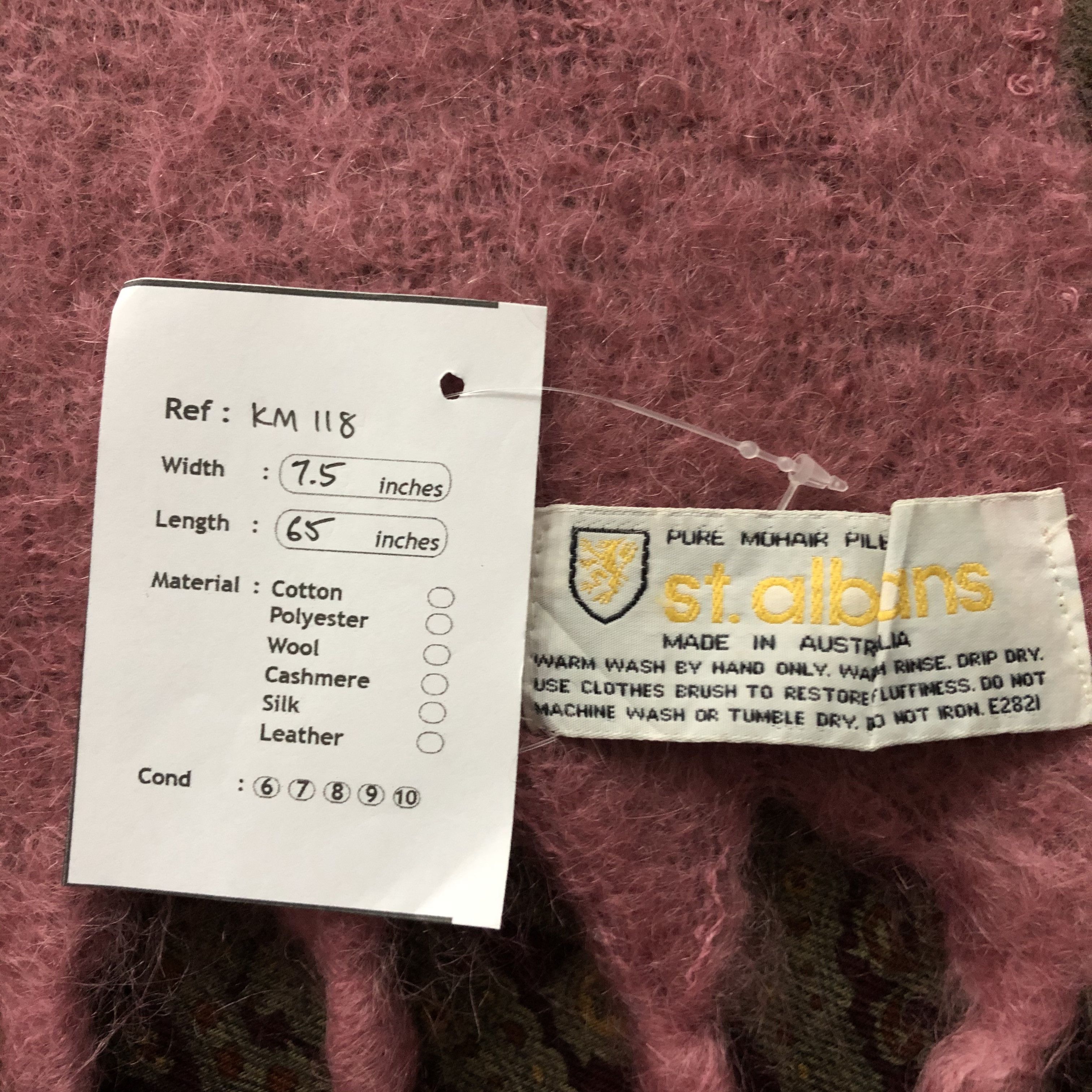 Vintage Mohair Scarf / Muffler / Neckwear - KM118 Size ONE SIZE - 5 Thumbnail