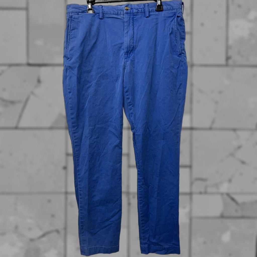 Polo Ralph Lauren Polo Ralph Lauren Pants Mens 36X34 Blue Stretch Straight Fit Comfort Size US M / EU 48-50 / 2 - 1 Thumbnail