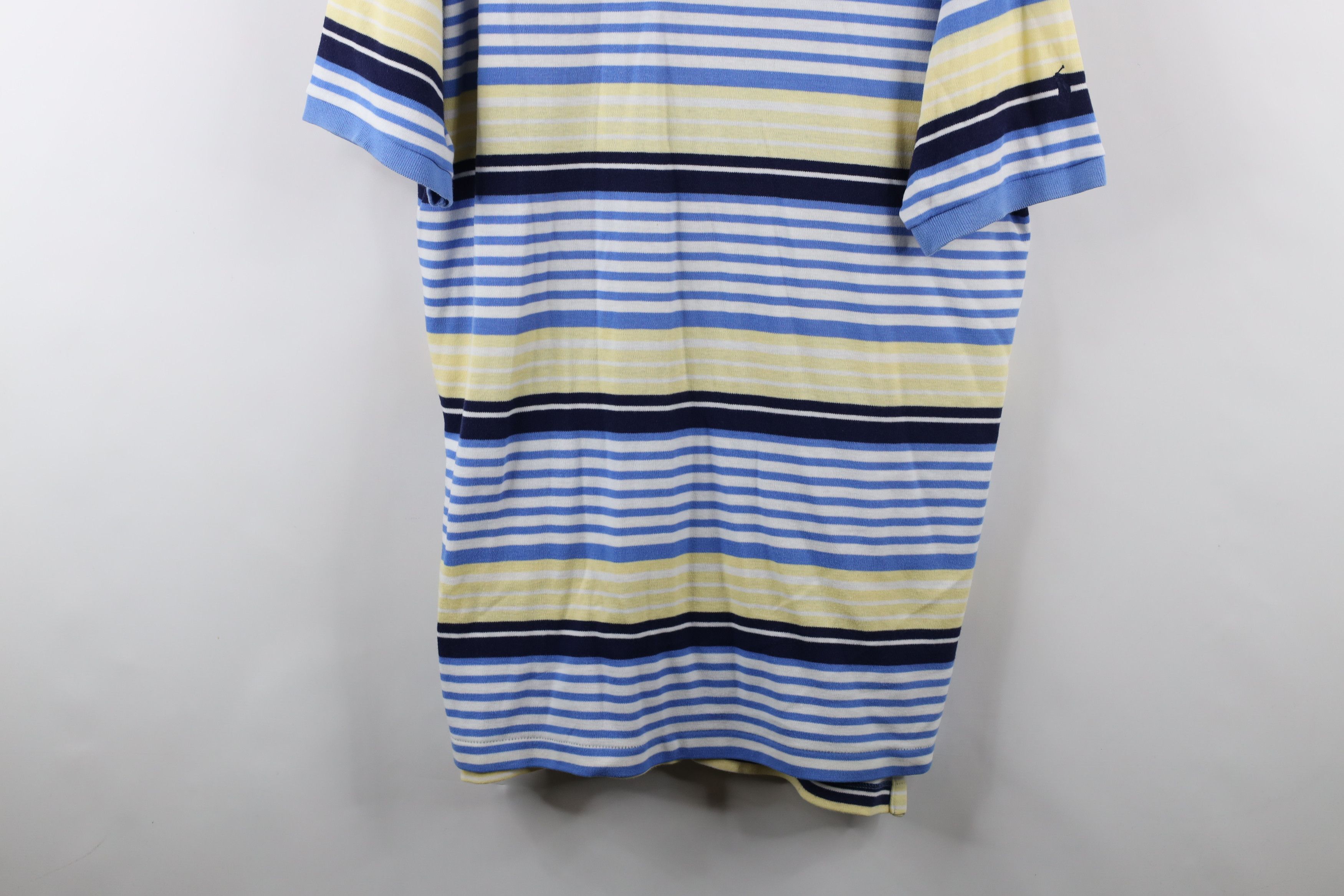 Ralph Lauren × Vintage Vintage 90s Ralph Lauren Block Knit Polo Shirt Cotton USA Size US XL / EU 56 / 4 - 3 Thumbnail