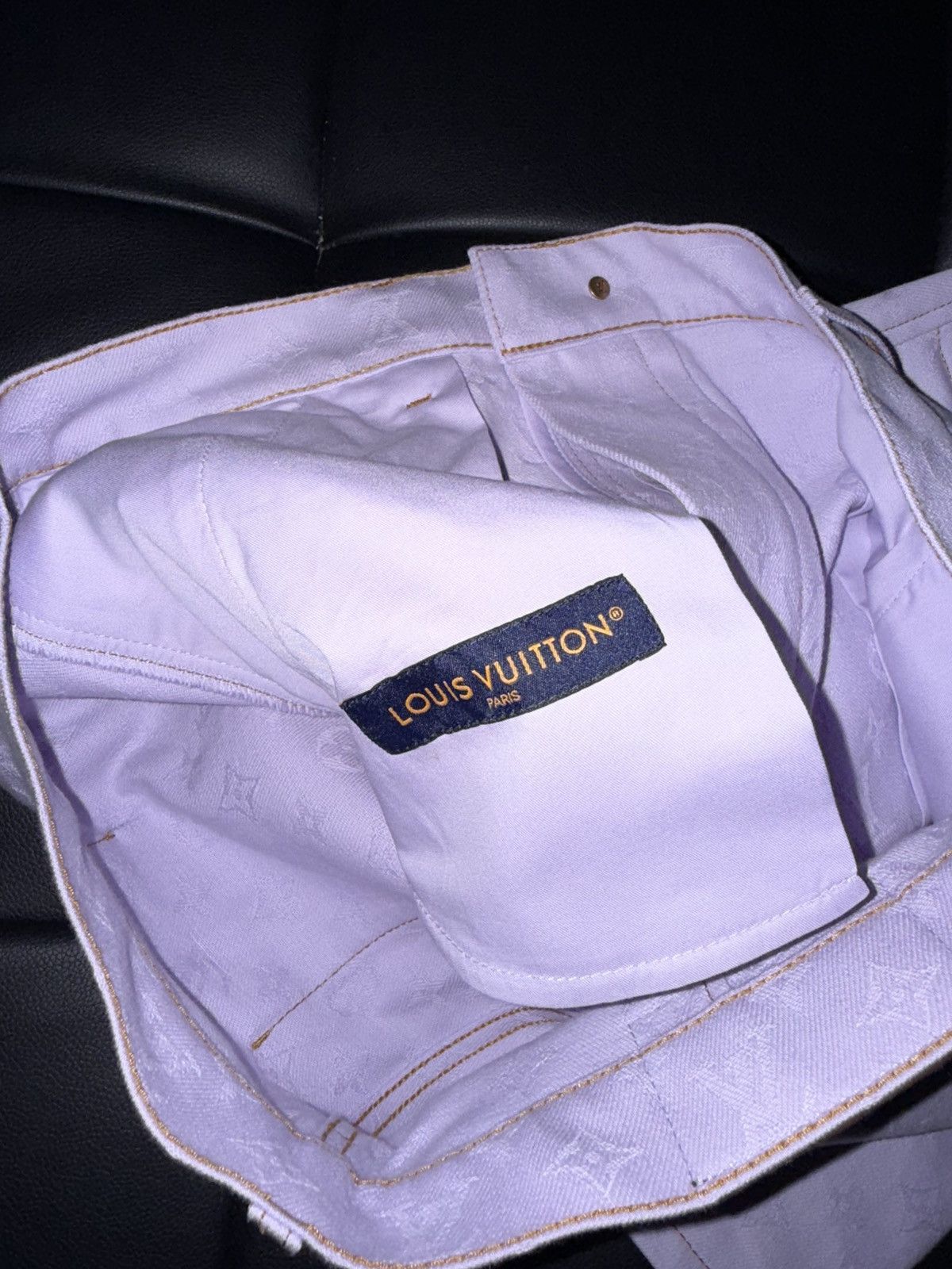 Louis Vuitton Monogram denim workwear shorts Size US 32 / EU 48 - 6 Thumbnail