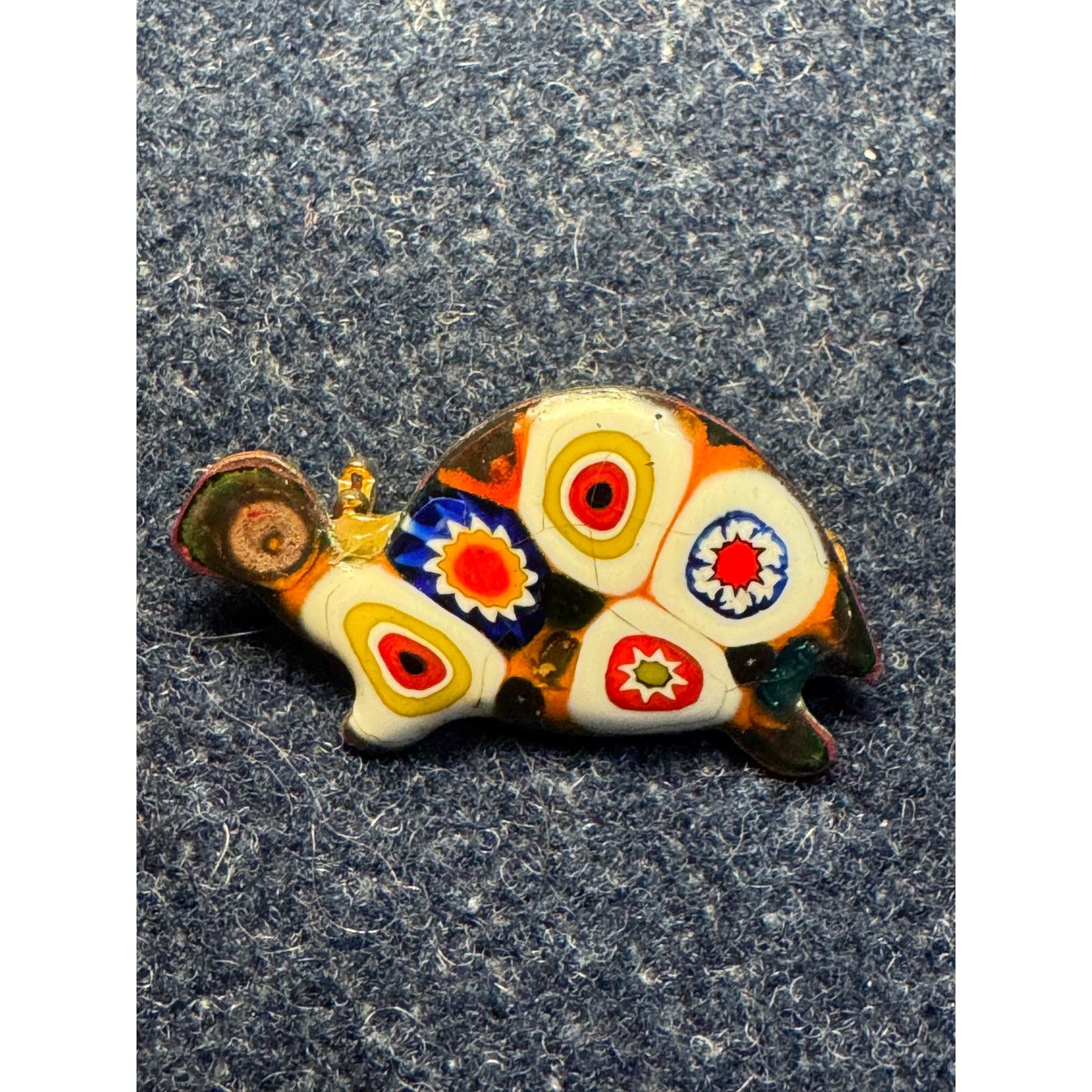 Other Vintage Murano Millefiori Glass Turle Pin/Brooch Size ONE SIZE - 2 Thumbnail