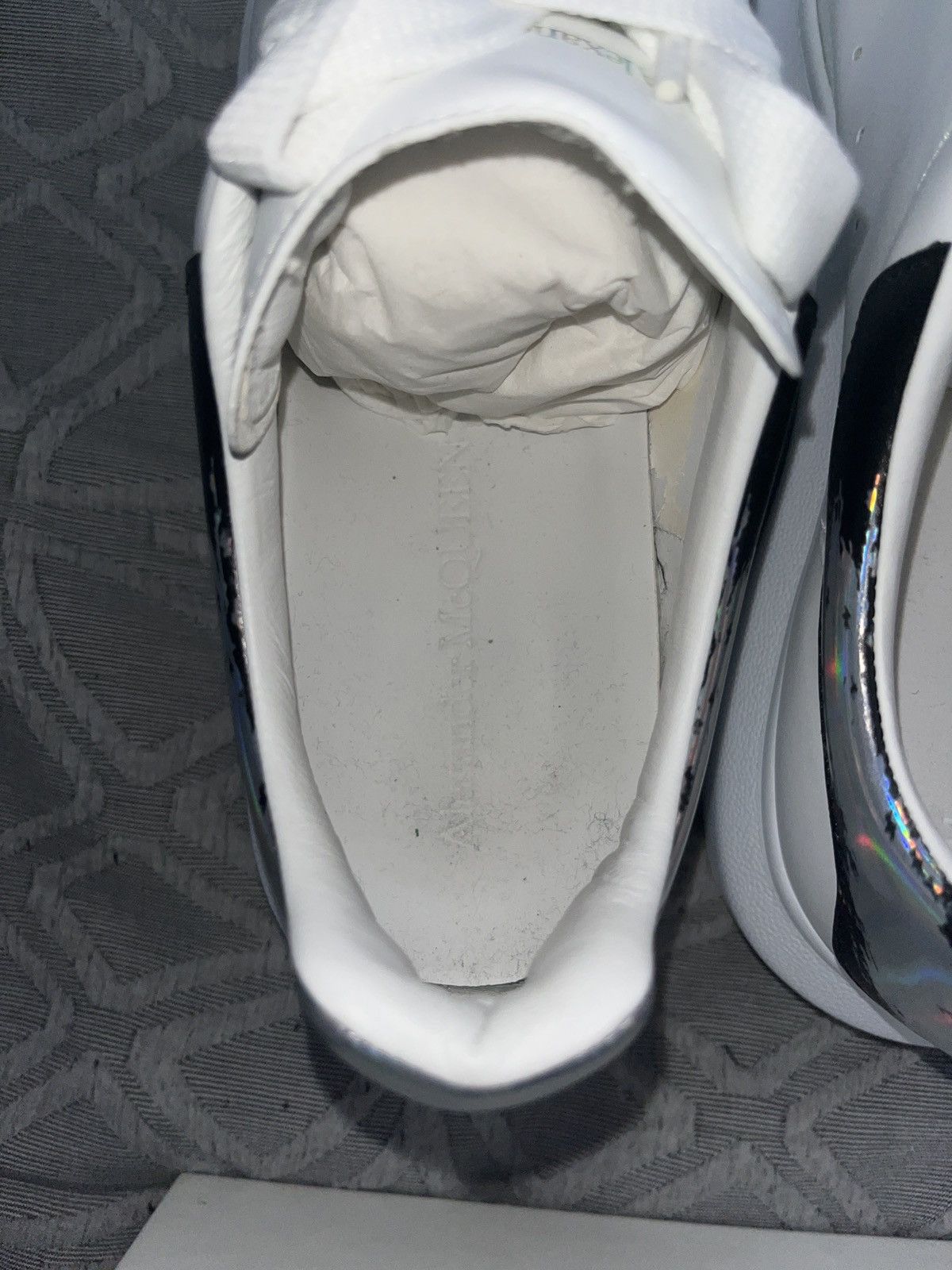 Alexander McQueen Alexander McQueen white silver shoes Size US 10.5 / EU 43-44 - 15 Thumbnail