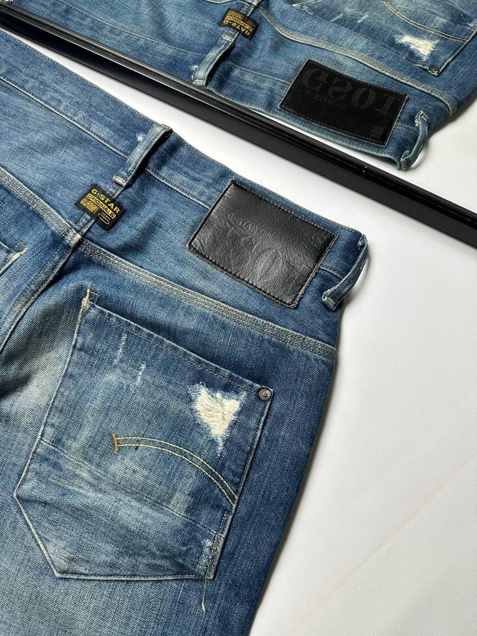 G-Star Vintage 00s G Star Raw Denim Distressed Wide Jean Size 32 Size US 32 / EU 48 - 6 Thumbnail