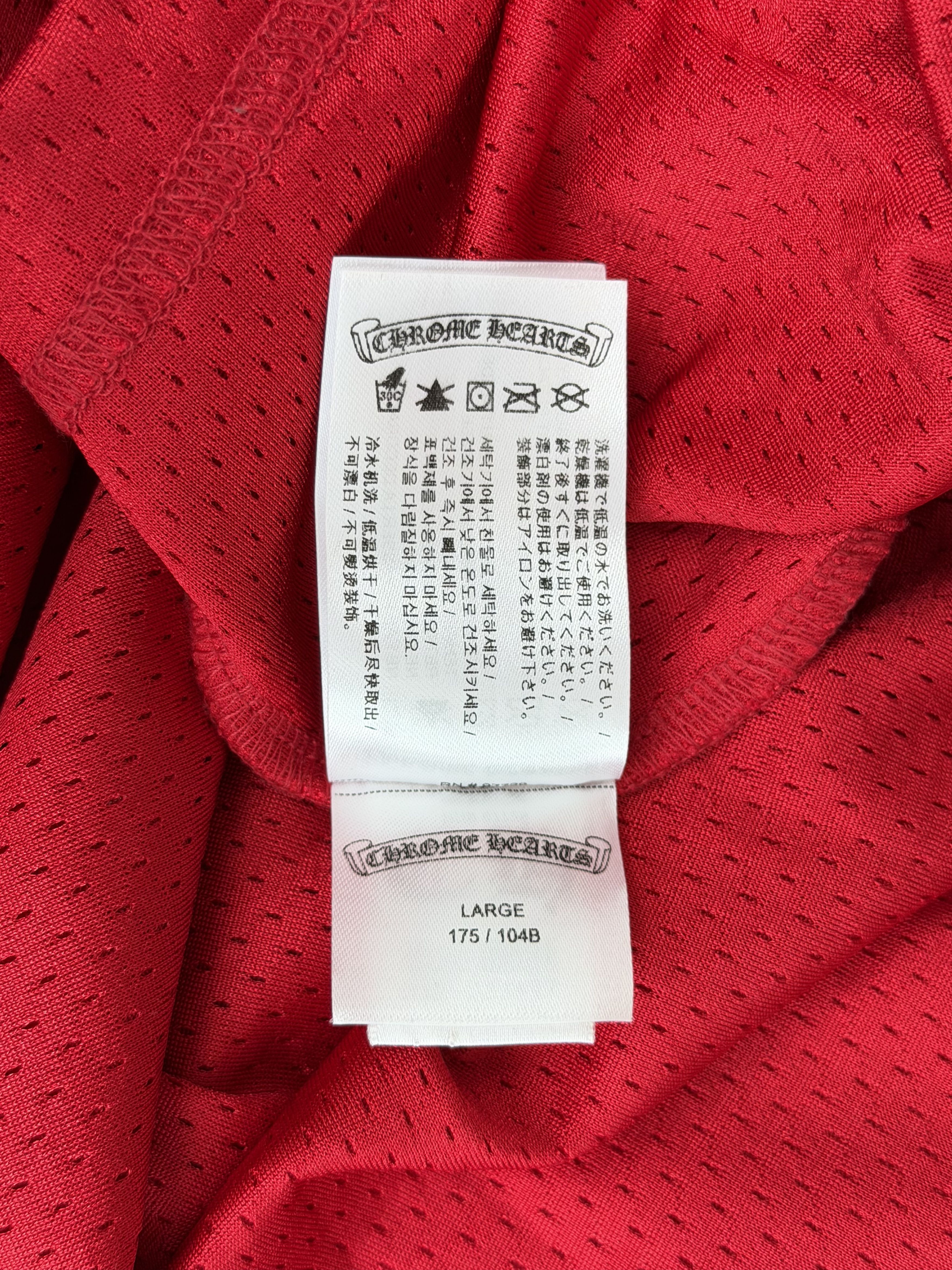Chrome Hearts Matty Boy Red Form Mesh Jersey Longsleeve T-Shirt Size US L / EU 52-54 / 3 - 6 Thumbnail