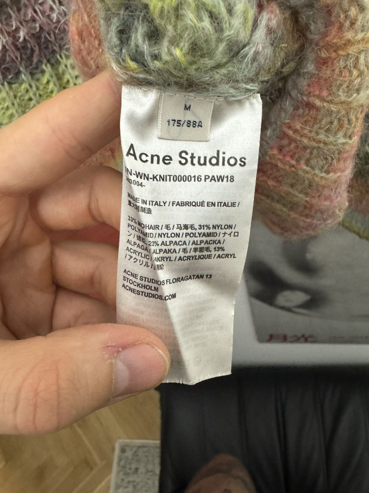 Acne Studios RARE GRAIL acne studios multicolor mohair knit sweater hype Size US M / EU 48-50 / 2 - 5 Thumbnail