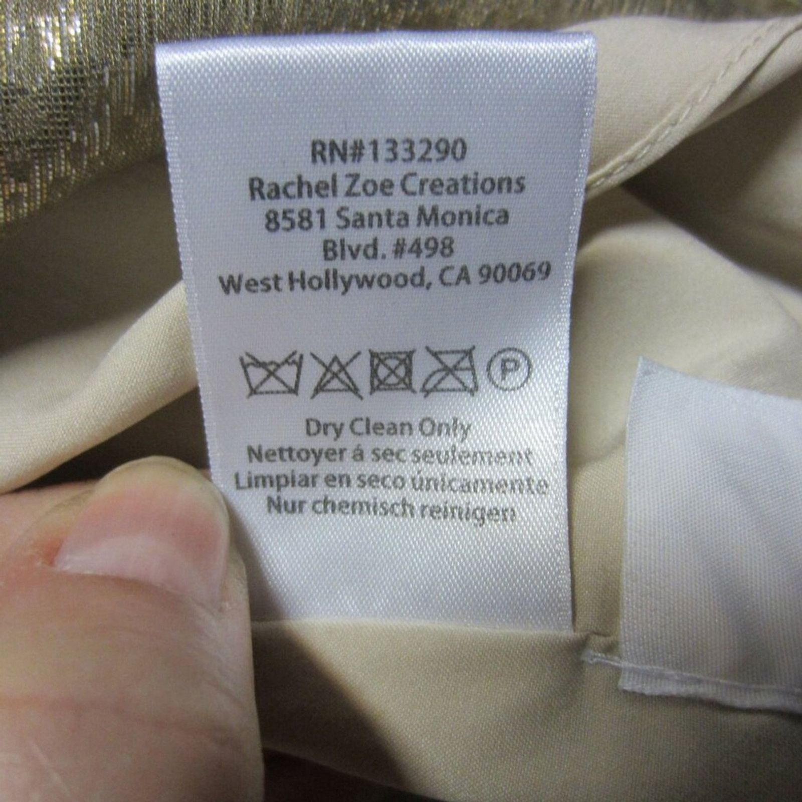 Rachel Zoe Rachel Zoe Silver One Shoulder Metallic Silk Blend Mini 2 Size XS / US 0-2 / IT 36-38 - 6 Thumbnail