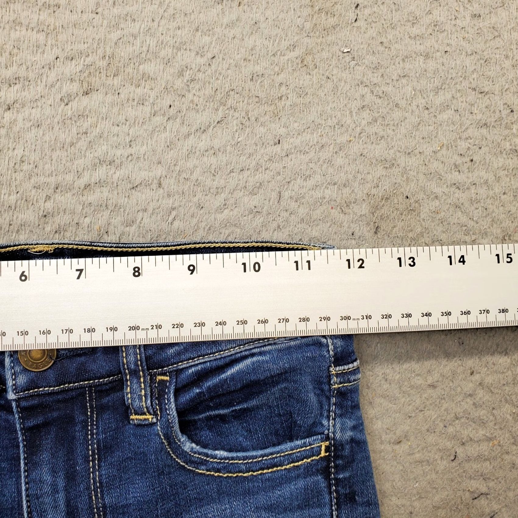 American Eagle Outfitters American Eagle Outfitters Jeans Womens Size 00 Blue Denim Super Stretch Skinny 5-Pocket Design Clothing Mens Women Lips? Size 24" / US 00 / IT 34 - 5 Thumbnail