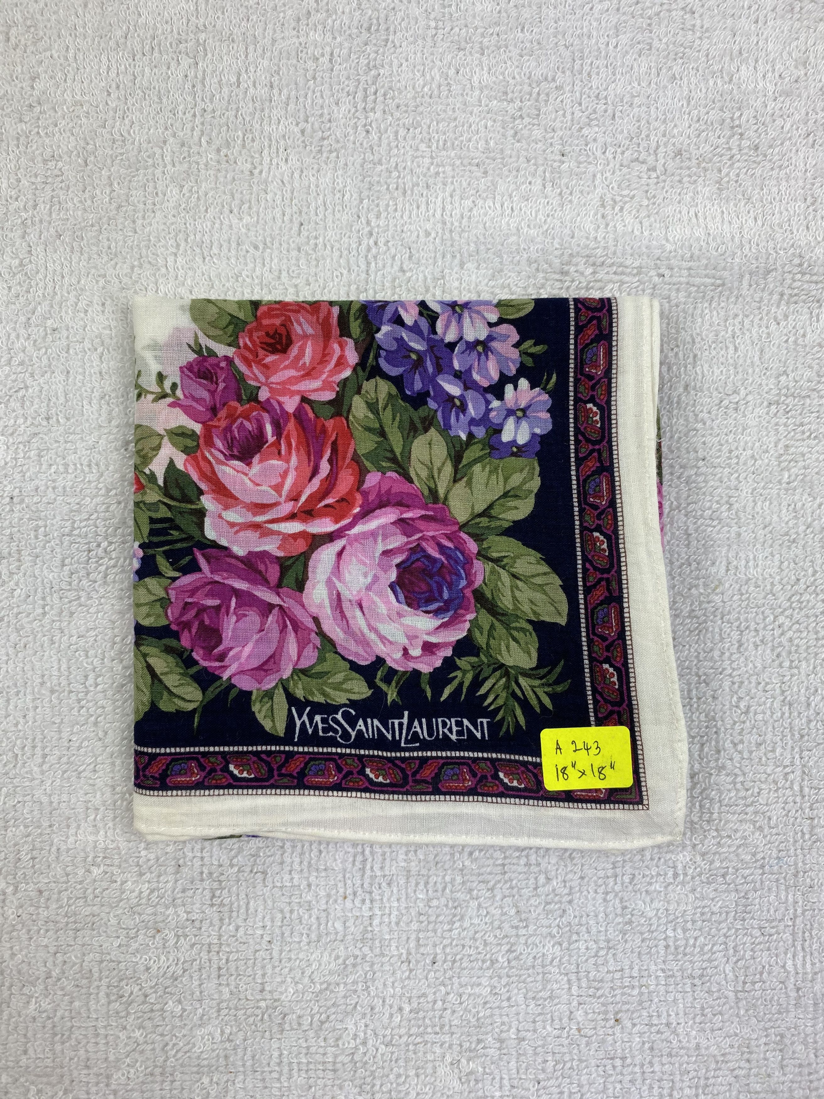 Yves Saint Laurent Yves Saint Laurent Handkerchief / Bandana / Neckerchief Size ONE SIZE - 5 Thumbnail