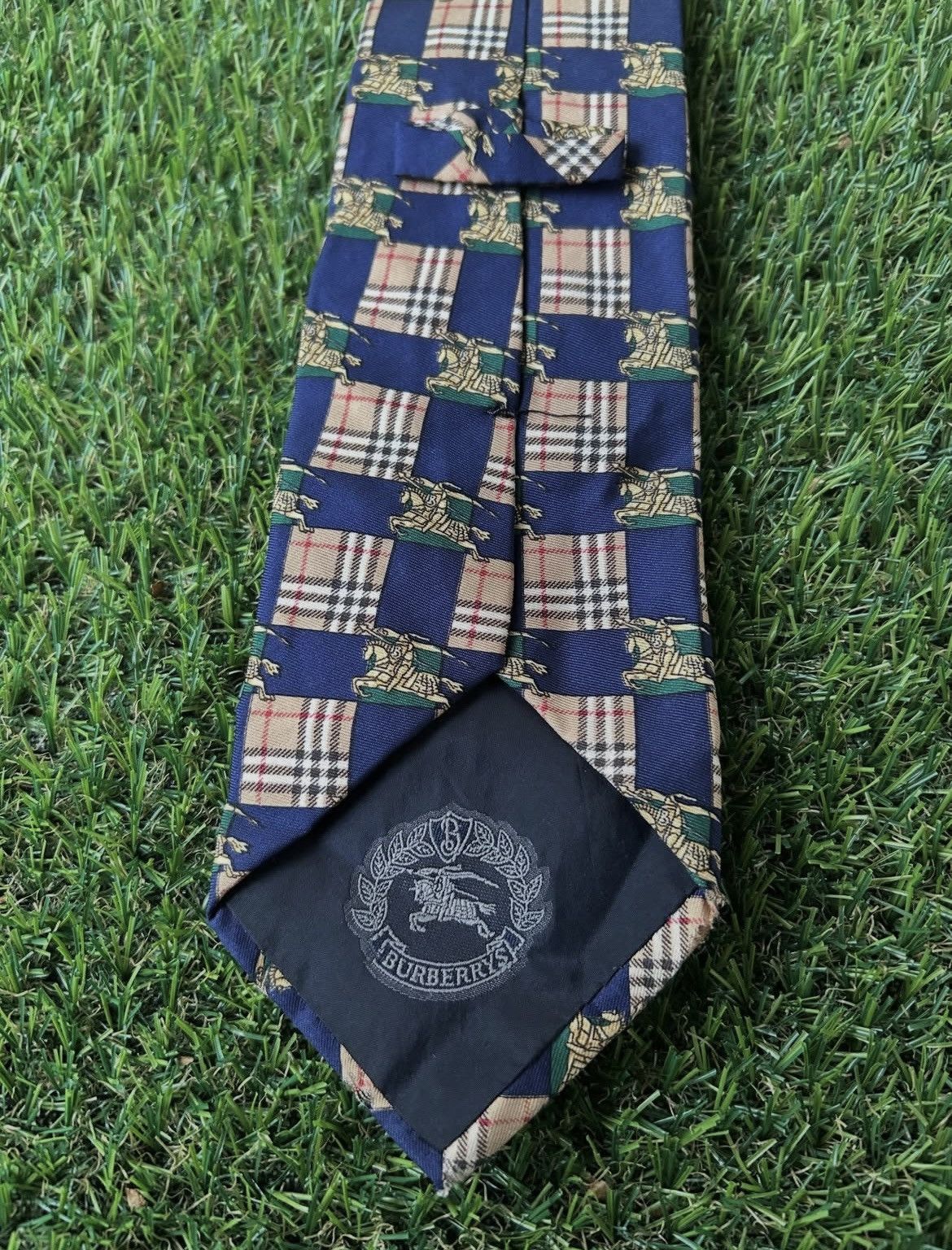 Burberry Vintage Burberry Tie Size 40 - 4 Thumbnail