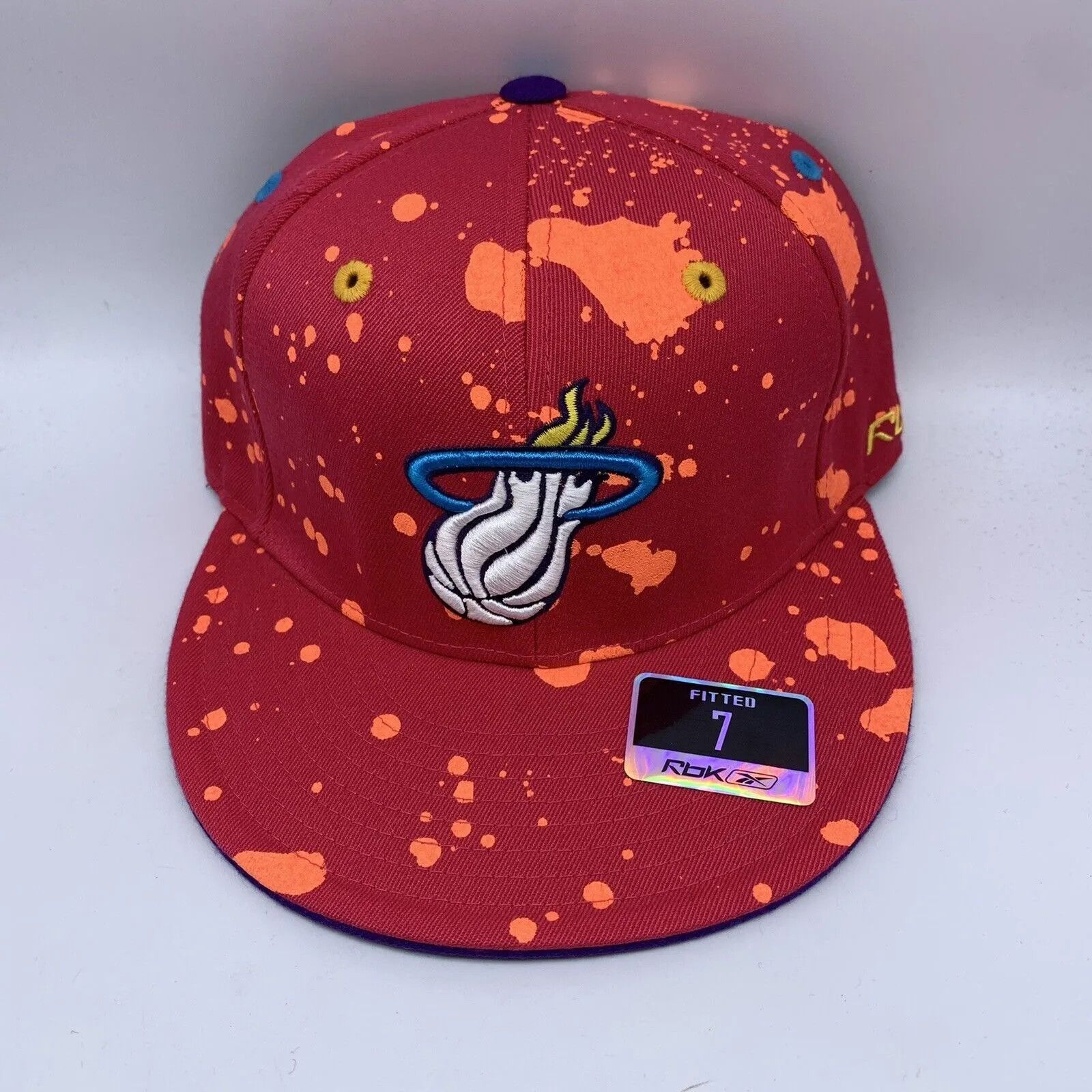 NBA × Reebok × Vintage Vintage Miami Heat Size 6 3/4 NBA Reebok Mens ...