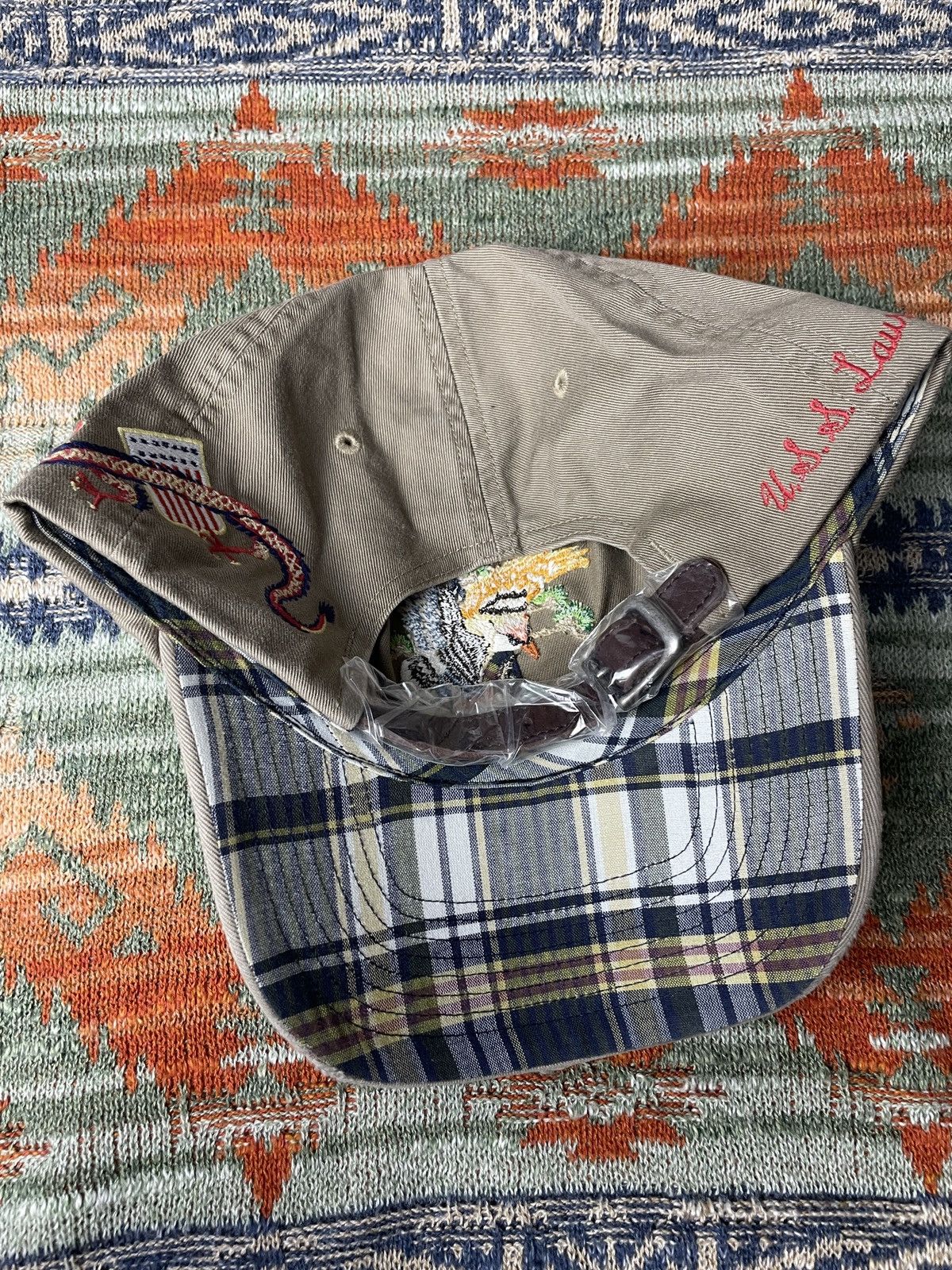 Polo Ralph Lauren Ralph Lauren Rare Leather Baseball Hat cap Size ONE SIZE - 6 Thumbnail