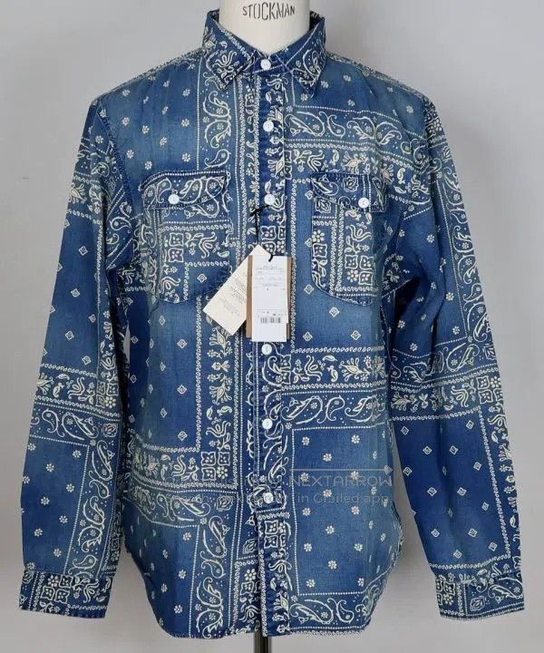 RRL Ralph Lauren RRL Ralph Lauren Old discontinued square scarf shirt Size US L / EU 52-54 / 3 - 1 Thumbnail