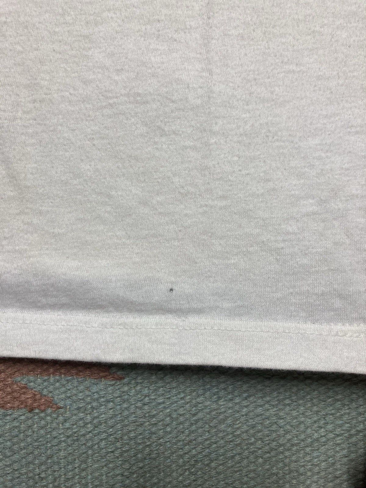 Vintage 70s blank white t shirt v neck soft cotton single stitch M Size US M / EU 48-50 / 2 - 2 Thumbnail