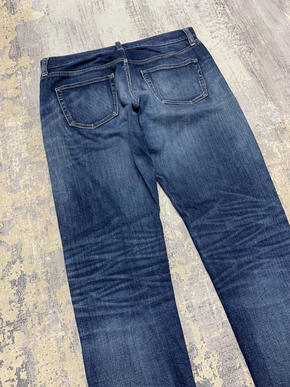 Japanese Brand Distressed Uniqlo Selvedge Undercover Style Jeans 34x31 Size US 35 - 13 Thumbnail