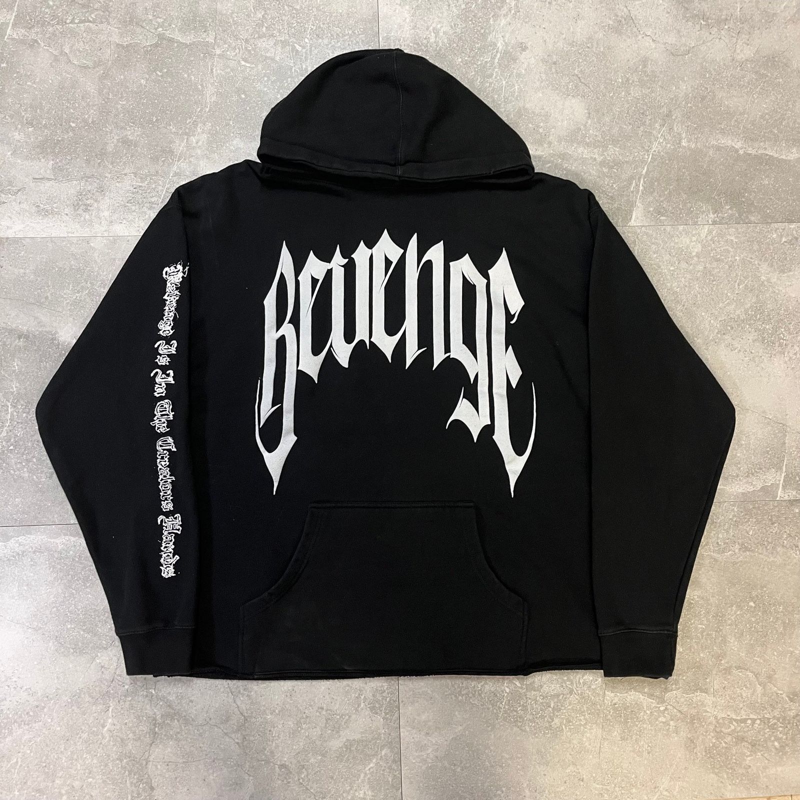 Revenge Revenge XXX graphic. Crazy grail double Xl revenge hoodie. Size US XXL / EU 58 / 5 - 1 Thumbnail