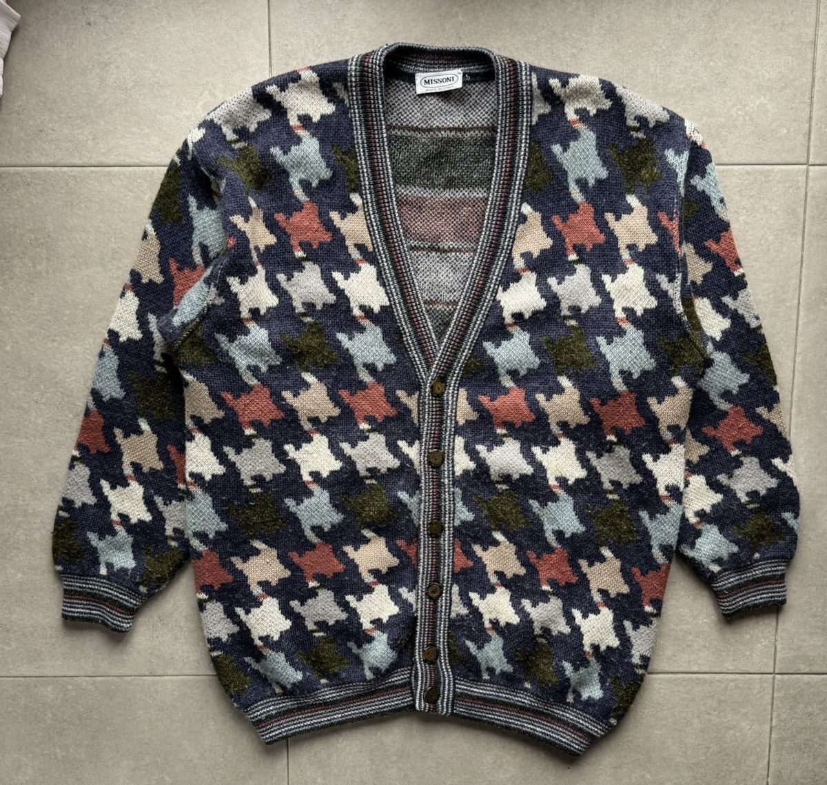 Missoni Missoni Vintage Knited Men’s XL Size Button 100% Wool Cardigan Sweater Pullover Size US XL / EU 56 / 4 - 1 Thumbnail