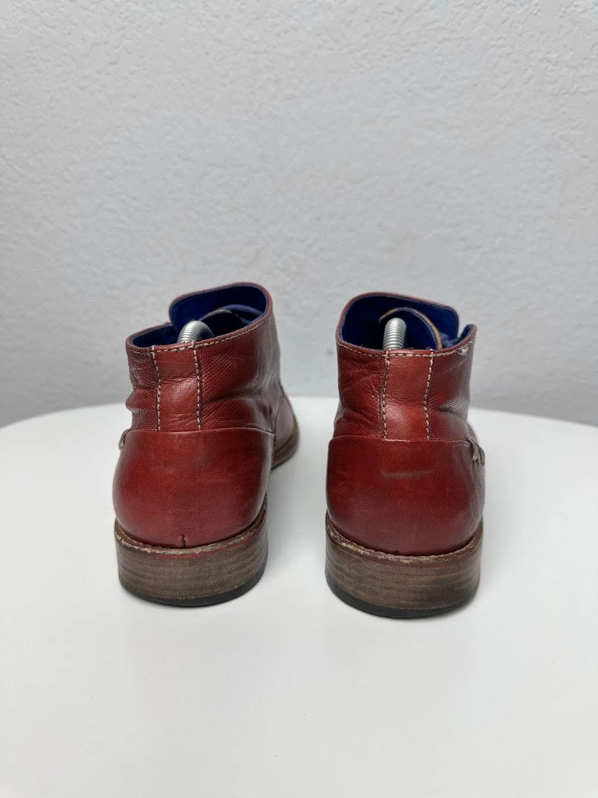 14th Addiction Rare red AS 98 leather lace-up shoes vintage detailed Size US 9 / EU 42 - 7 Thumbnail