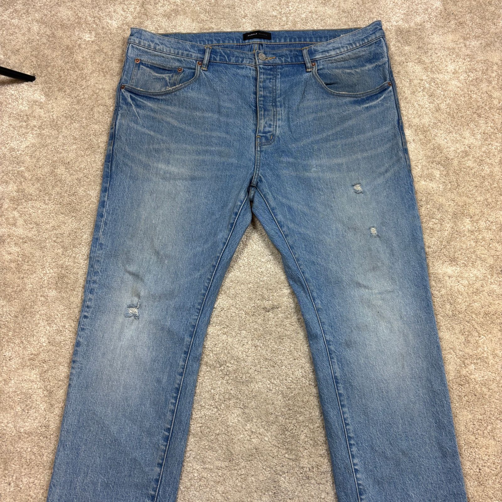 Purple Purple Brand P001 Slim Fit Low Rise Slim Leg Jeans 44x35 Size US 40 / EU 56 - 2 Thumbnail
