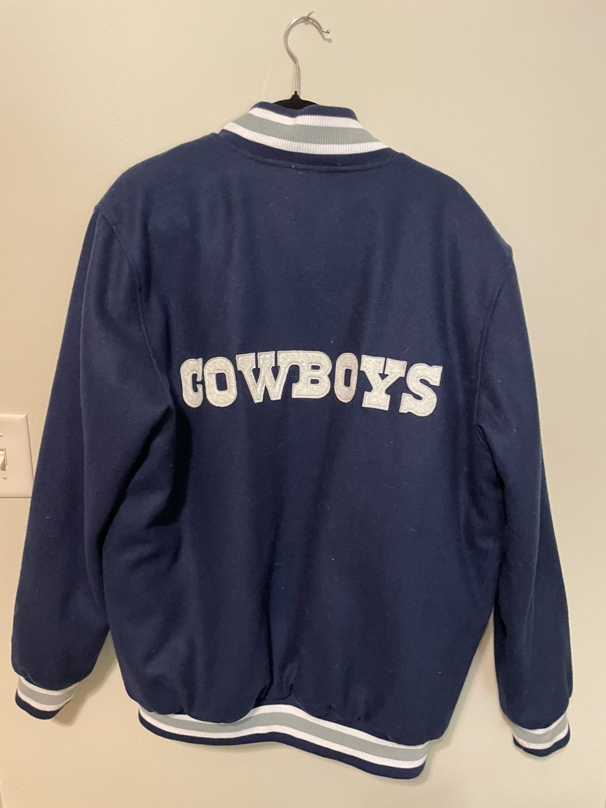 Starter Dallas Cowboys Varsity Jacket Size US L / EU 52-54 / 3 - 3 Thumbnail