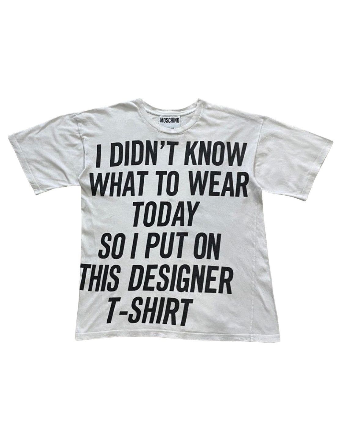 Moschino T-Shirt Moschino Spellout Designer Short Sleeve Size US S / EU 44-46 / 1 - 1 Thumbnail