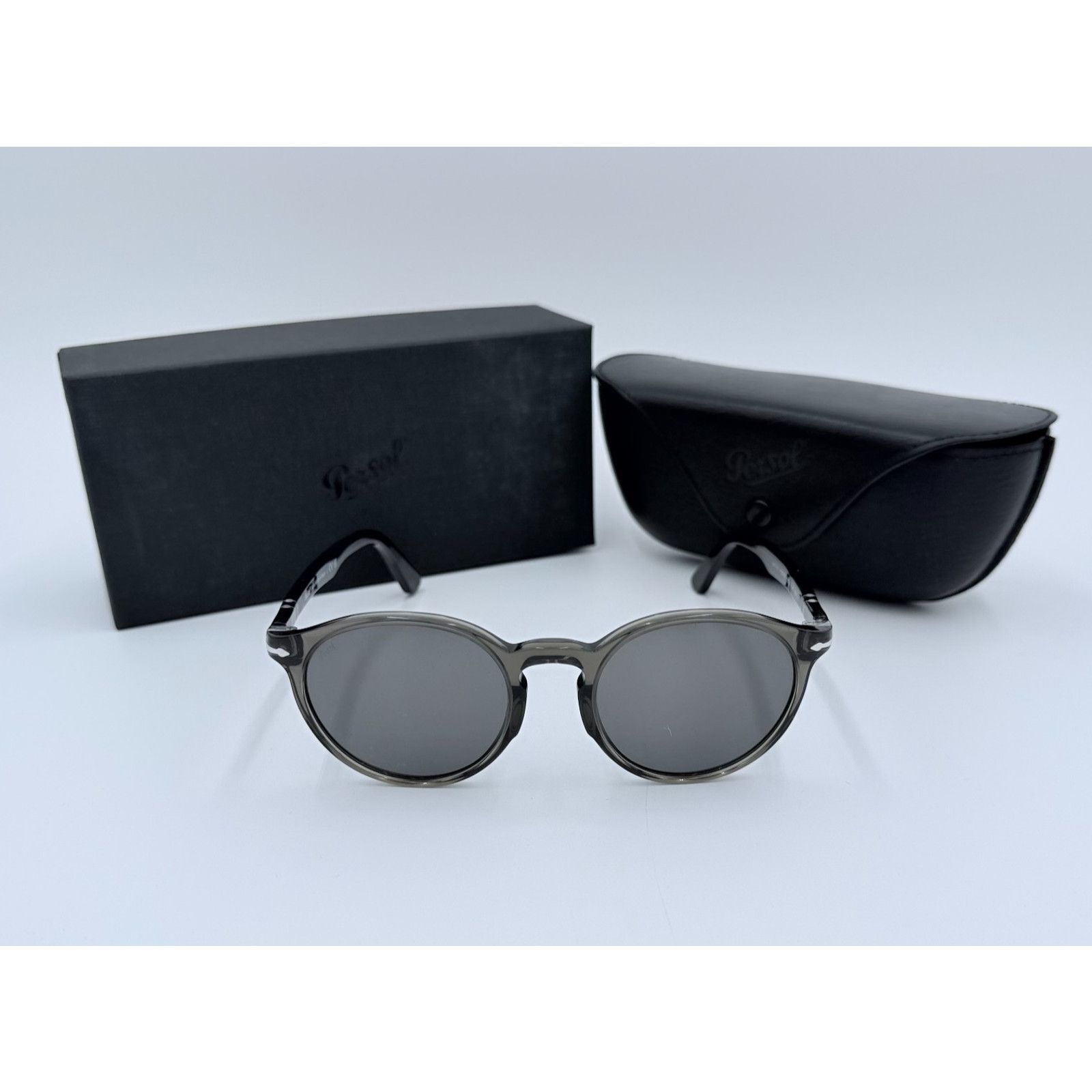 Persol NEW Persol 3171-S 1103/B1 Taupe Grey Transparent 52mm Size ONE SIZE - 1 Thumbnail