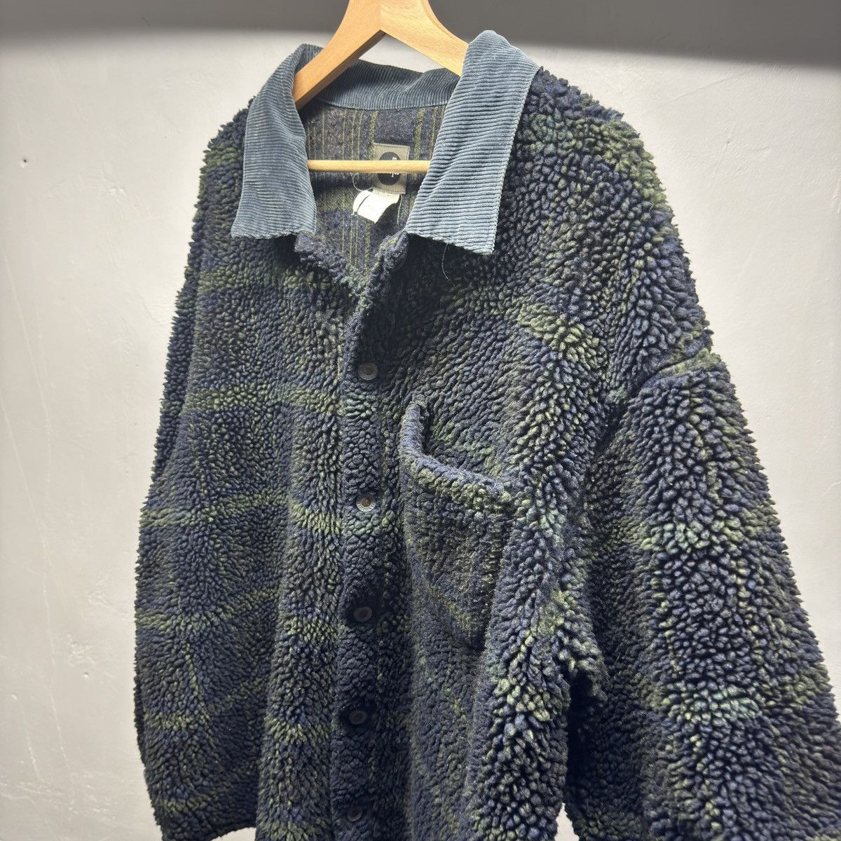 Levi's 90s Levi's Silvertab Plaid Baggy Deep Pile Fleece ERD Grunge Size US XL / EU 56 / 4 - 5 Thumbnail