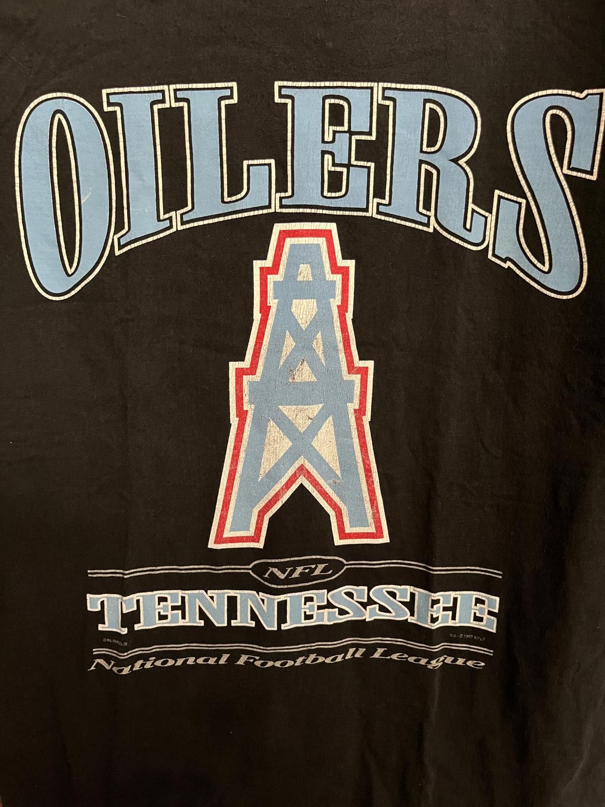 Lee VTG NFL Tennessee Oilers T-shirt Inaugural Season 1997 -L Size US L / EU 52-54 / 3 - 3 Thumbnail