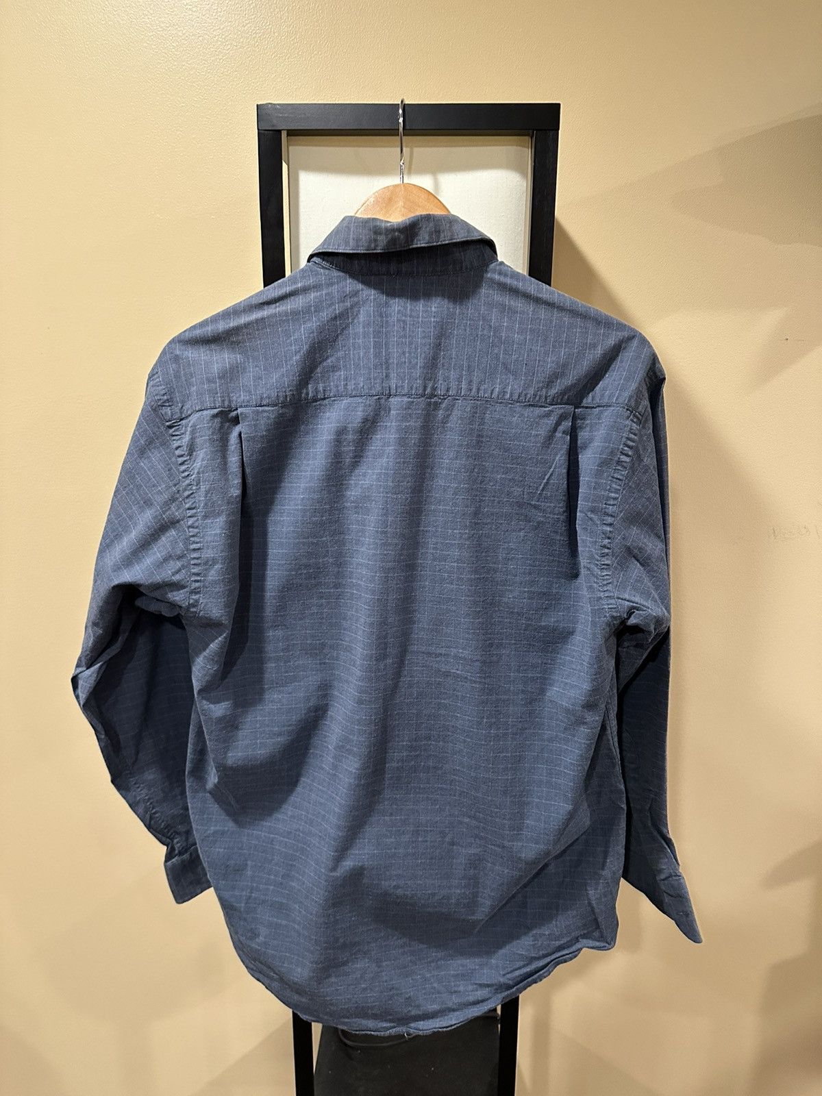 Croft & Barrow × Vintage Vintage Croft & Barrow Blue Checker Button Up Collard Shirt Size US S / EU 44-46 / 1 - 2 Thumbnail