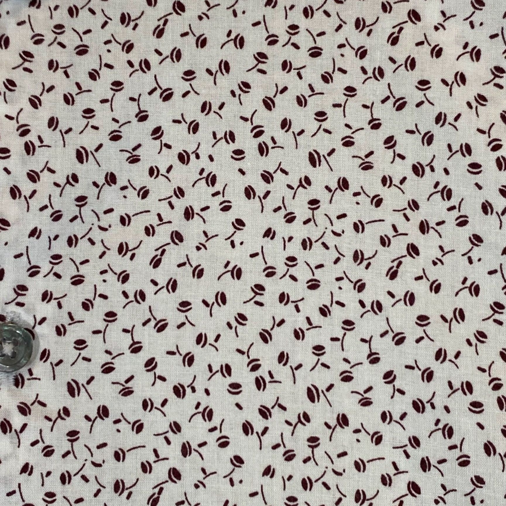 John Varvatos John Varvatos Shirt Men XL White Cherry Red Micro Short Sleeve Button Up Casual Size US XL / EU 56 / 4 - 3 Thumbnail