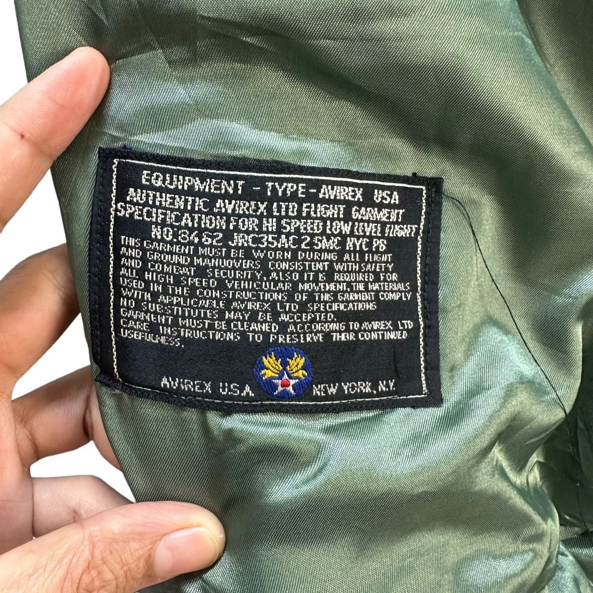 Avirex TRASHED🔥 87's AVIREX TYPE B15 FLIGHT JACKET #7706-166 Size US L / EU 52-54 / 3 - 17 Thumbnail