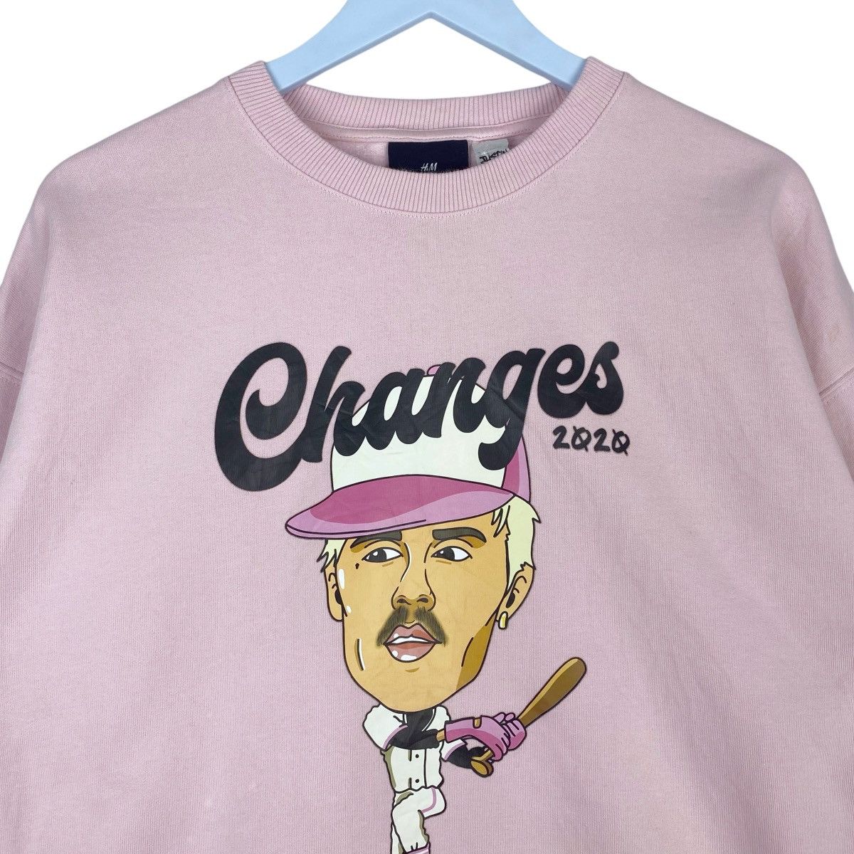 Changes × Justin Bieber Changes Justin Bieber Big Logo Sweatshirt Crewneck Pullover Size M / US 6-8 / IT 42-44 - 2 Thumbnail