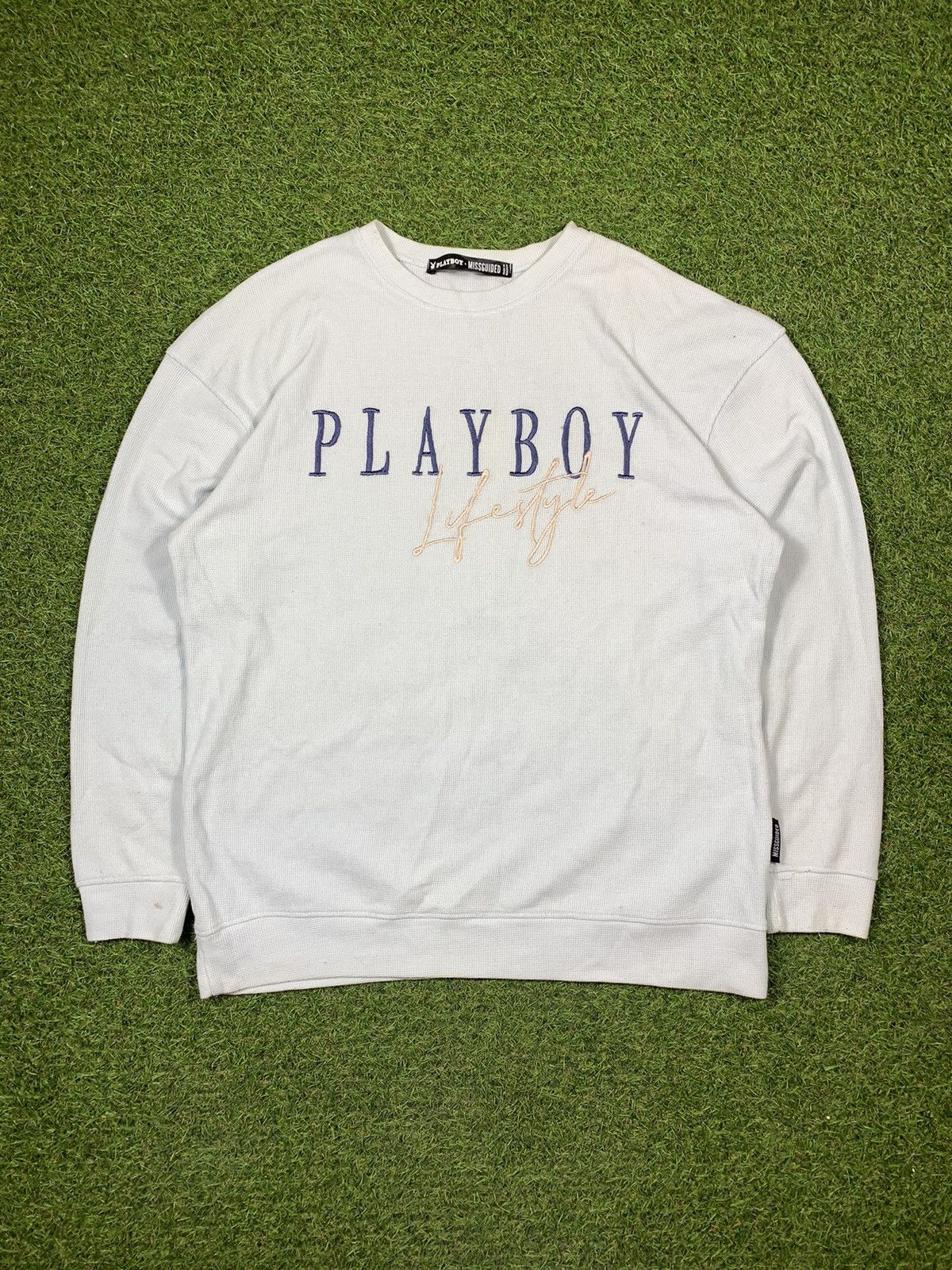Playboy Vintage Y2K Playboy sweatshirt big logo streetwear style Size US M / EU 48-50 / 2 - 1 Thumbnail
