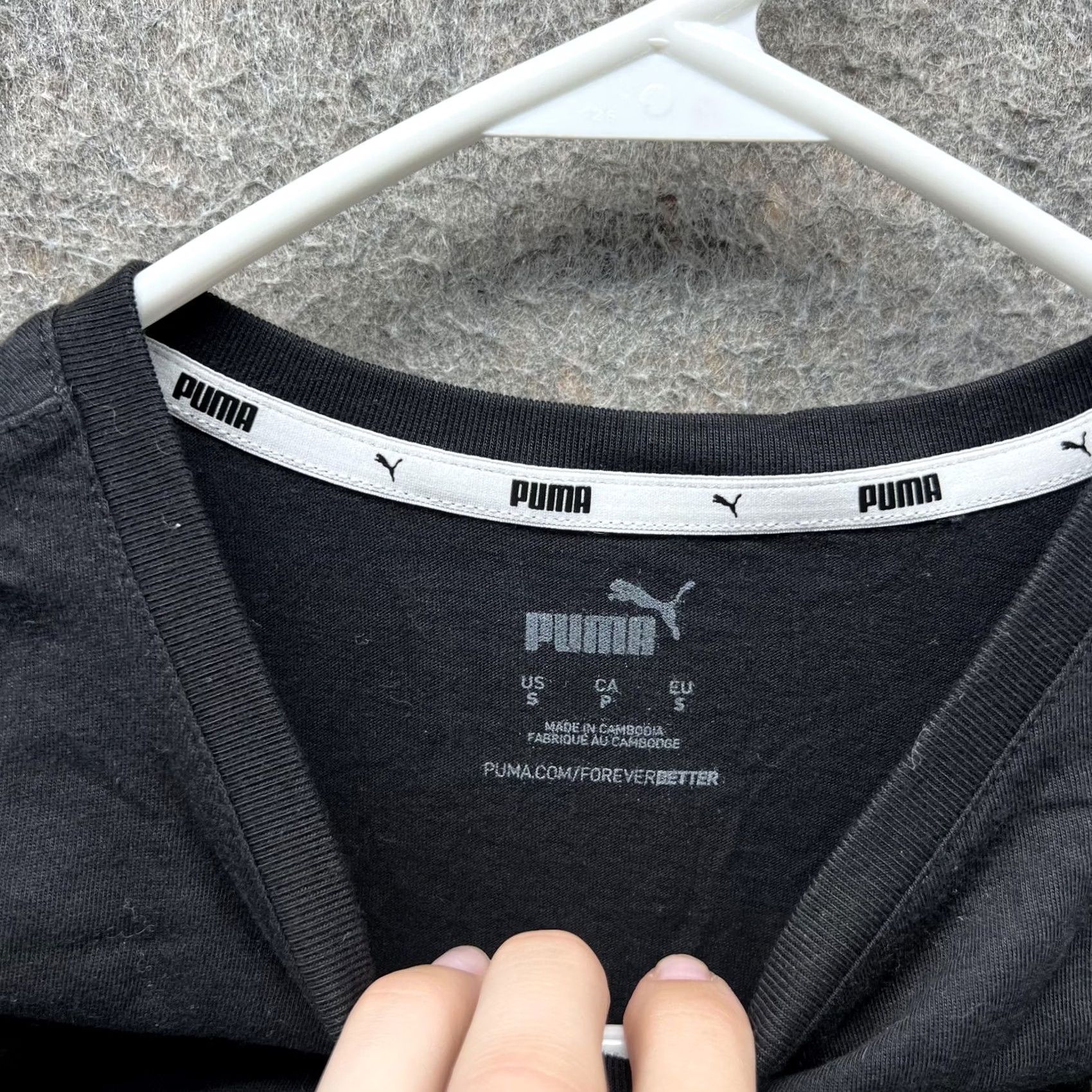 Puma Puma Shirt Womens Small Black Sunflower Pocket Graphic Crop Top Casual Tee Size S / US 4 / IT 40 - 6 Thumbnail