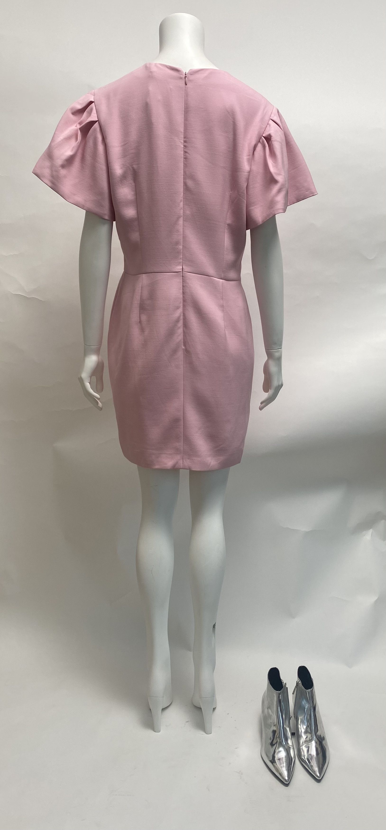 Alexander McQueen Wool Silk Blend Mini Dress Size XL / US 12-14 / IT 48-50 - 2 Thumbnail