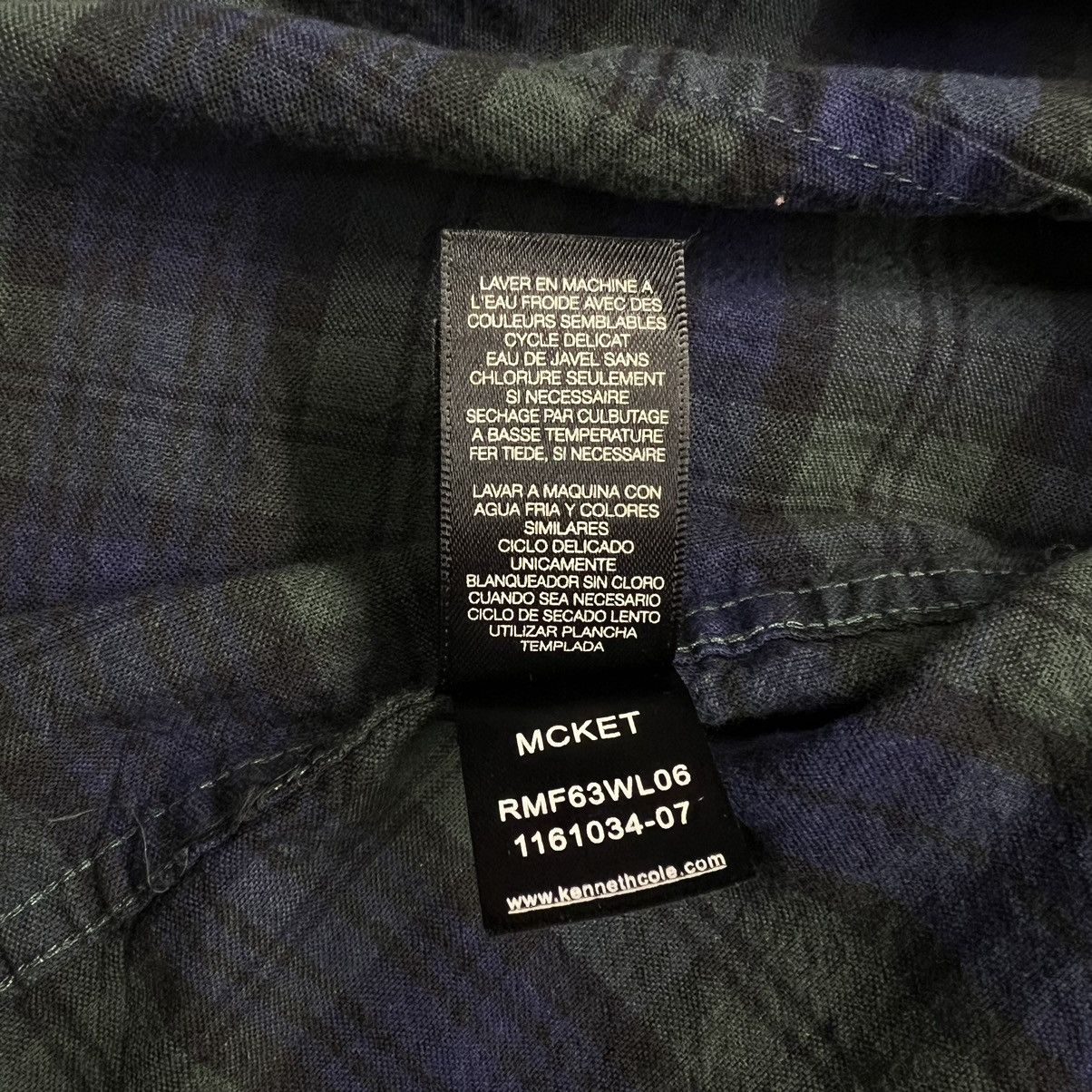 Kenneth Cole Kenneth Cole Reaction Flannel Shirt Button Down Green Blue Size US XL / EU 56 / 4 - 11 Thumbnail