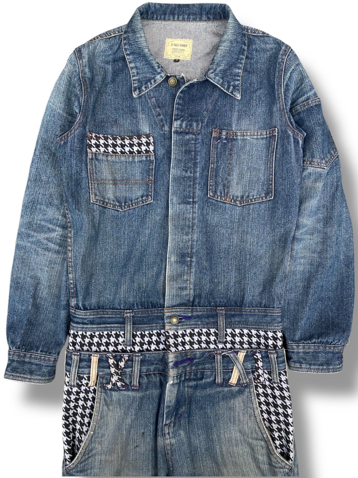 Issey Miyake × Japanese Brand Vintage Jungle Storm Indigo Coverall. #E8 Size US 32 / EU 48 - 2 Thumbnail