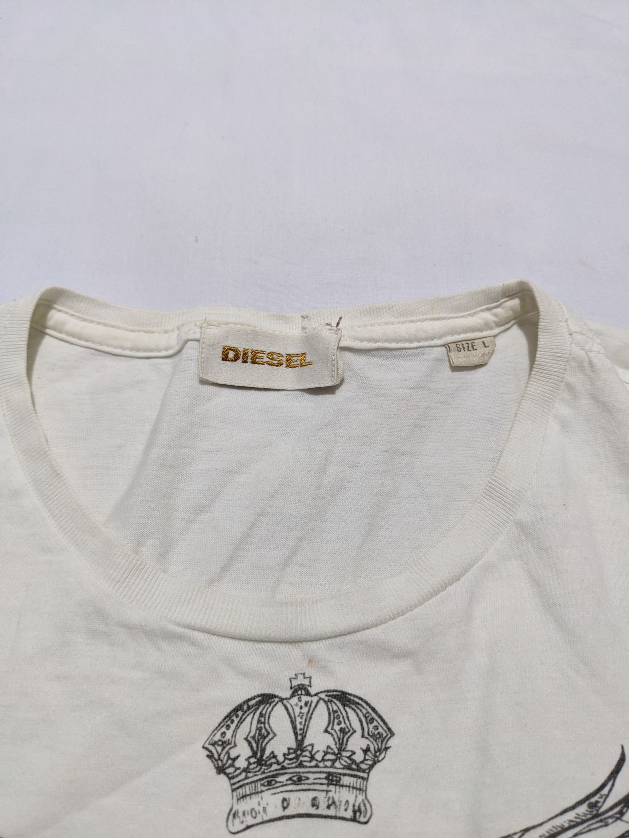 Diesel × Japanese Brand Y2K Diesel Big Punk Logo Only the brave archival tee shirt Size US S / EU 44-46 / 1 - 4 Thumbnail