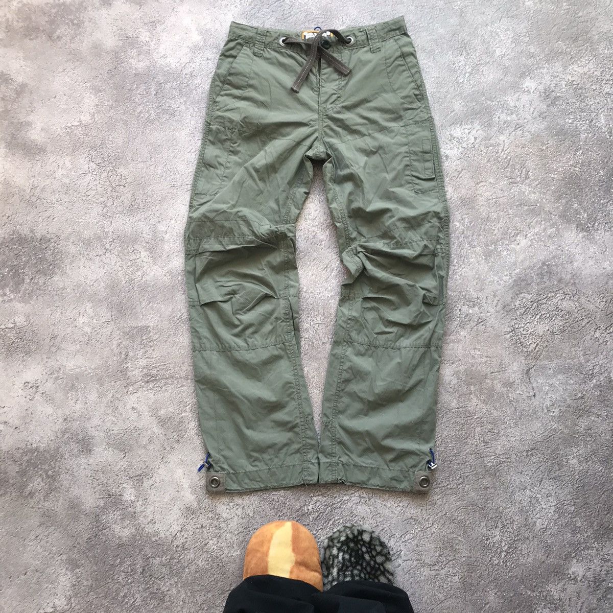 Vintage Vintage 90s Baggy Cargo Pants Flared Parachute Gorpcore 30 Size 30" / US 8 / IT 44 - 2 Thumbnail